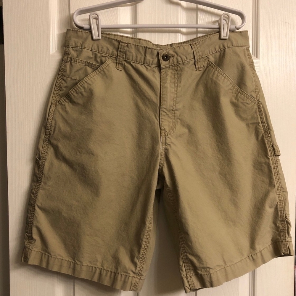 Faded Glory Tan Cargo Shorts Relaxed Fit